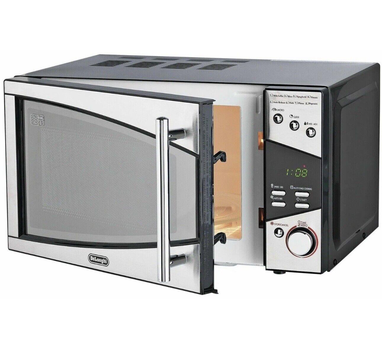 De'Longhi 800W Standard food reheat Microwave oven P80T5A Black & Silver