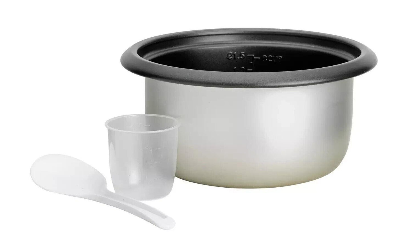 Cookworks Electric Rice Cooker steamer Kitchen Non-stick bowl warm funtion  1.5L