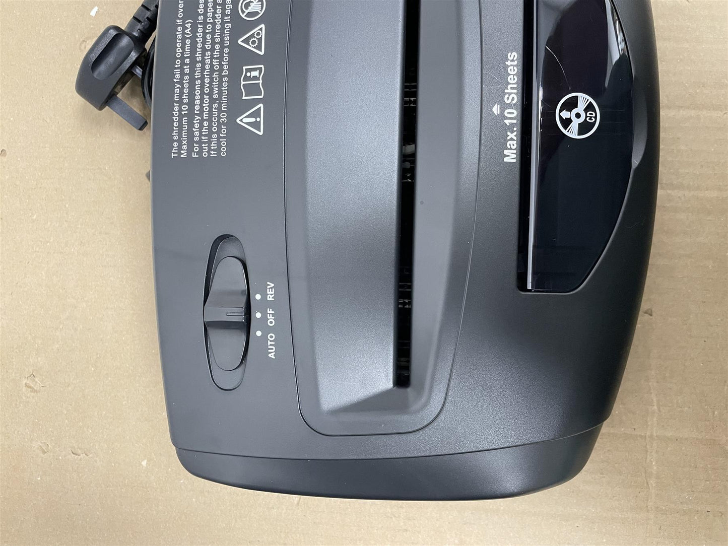 ProAction VS1008CD Paper Shredder 10 Sheet 21 Litre Cross Cut A4 Powershred
