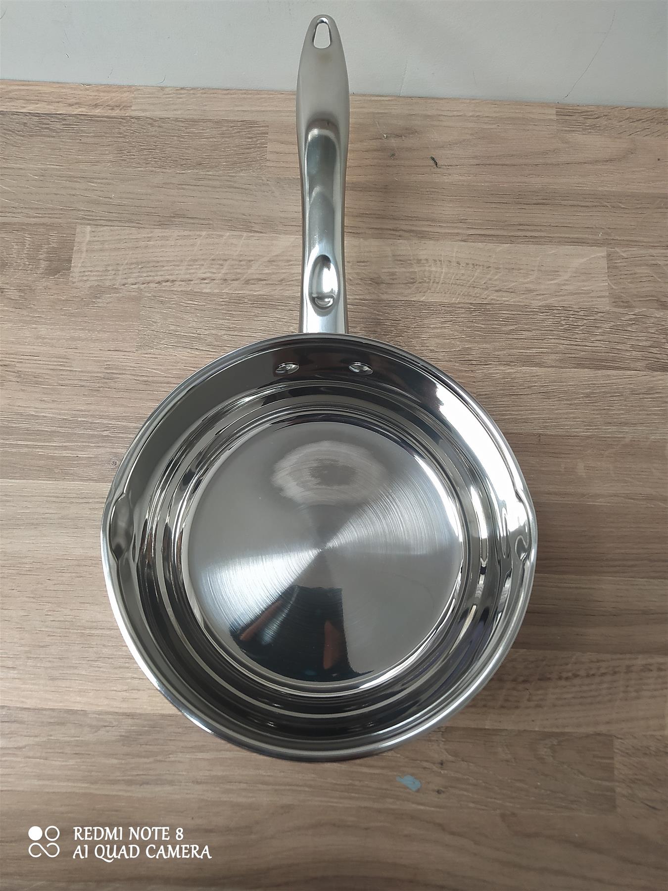 Russell Hobbs Sauce Pan Set 3 Piece Stainless Steel milk fry kitchen Glass lids