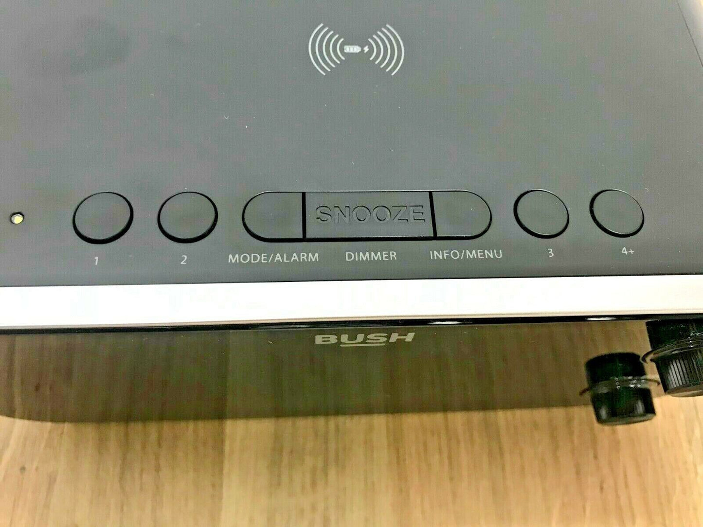 Bush DAB FM Clock Radio Wireless Charging Dock Digital 5" LCD Display Dual Alarm