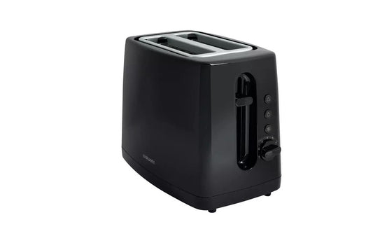 Cookworks Toaster T3233AE Basic 2 Slice extra long wide bagel slots  Black