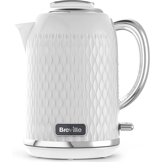 Breville VKT117 Electric Jug Kettle Water rapid boil modern curve White Chrome