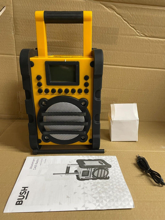 BUSH WORKMAN USB MP3 Auxiliary 3 watts RMS DAB FM RADIO