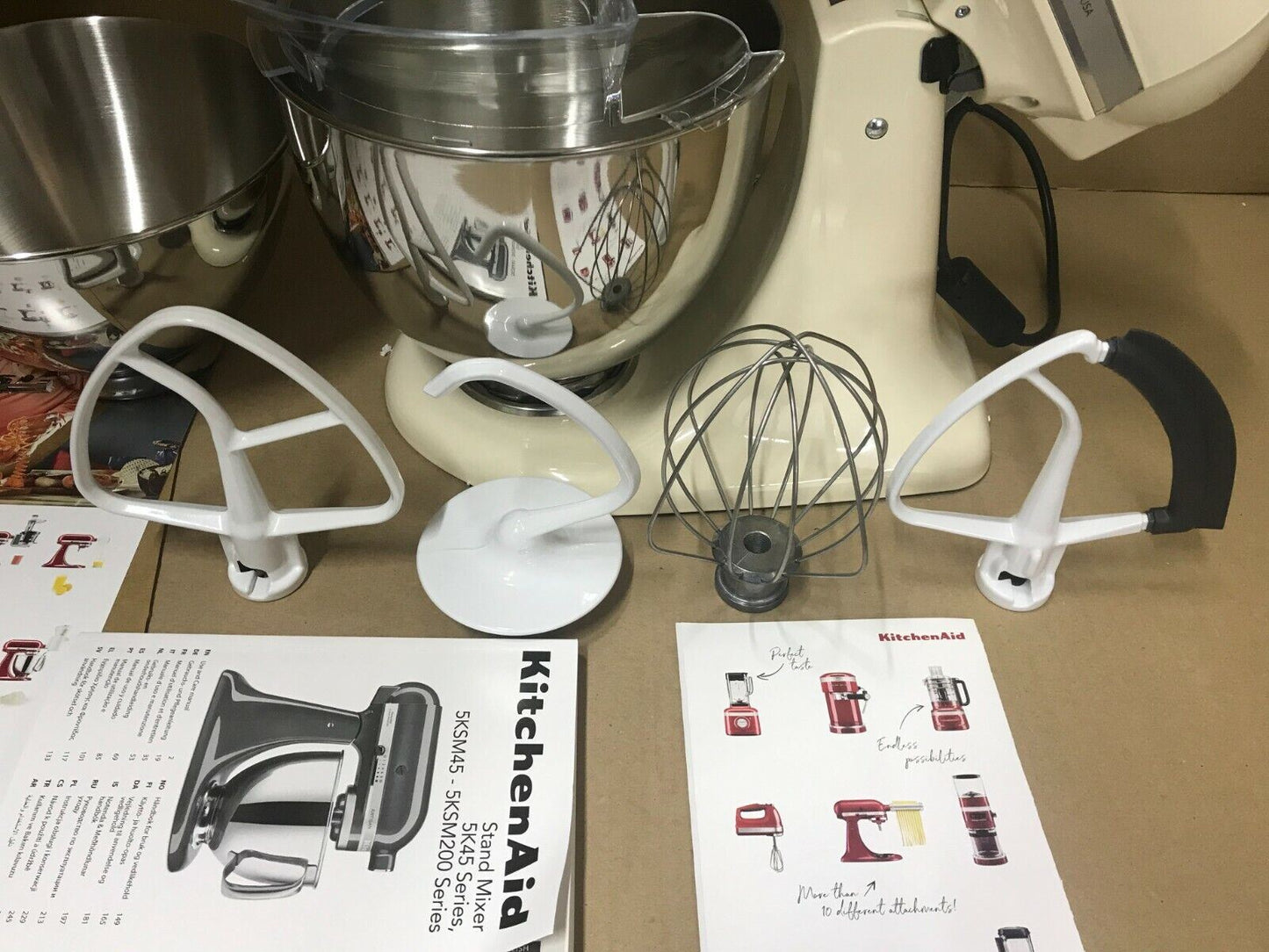 KitchenAid Classic Stand Mixer Electric Dough Mixer 4.8L Stainless Steel Bowl