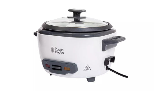 Russell Hobbs Kitchen Electric Non-stick  2.2L Large Rice Cooker - White