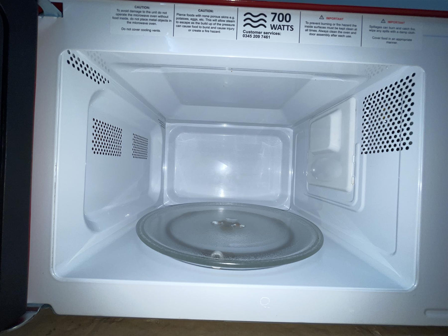 Russell Hobbs Worcester 700W Standard Food reheat Microwave oven - Red RHMD712R