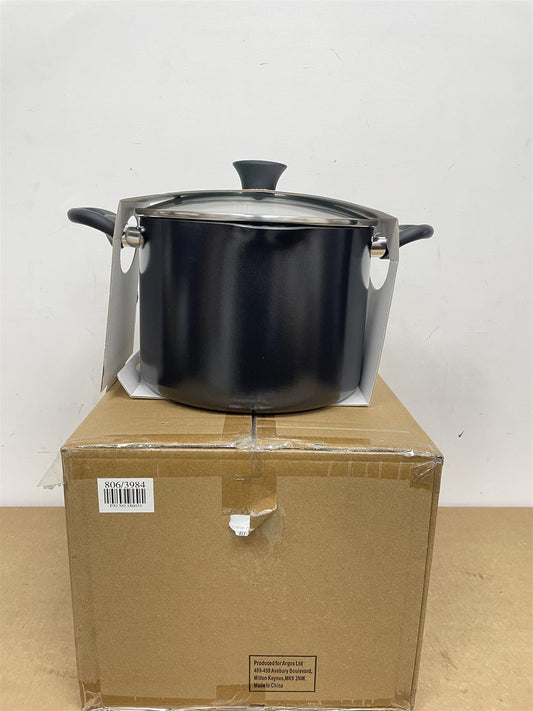 Argos Home 24cm Aluminum Stock Pot 7.5L Easy clean with non stick coating