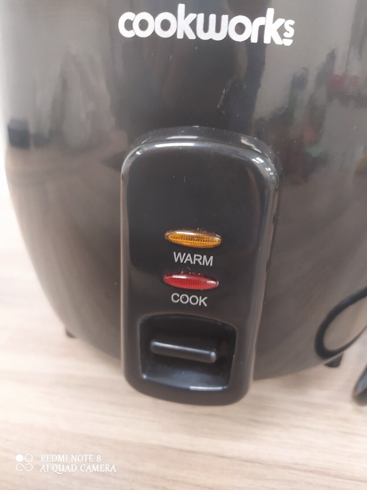 Cookworks Electric Rice Cooker Kitchen steamer Nonstick bowl warm function  1.5L