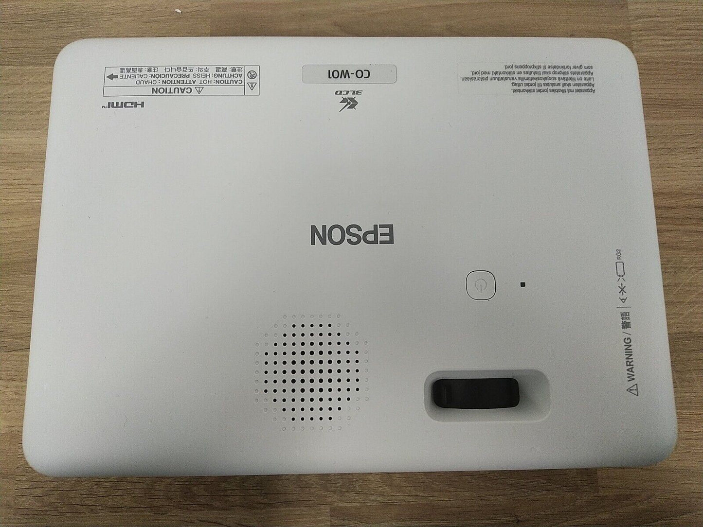 EPSON CO-W01 WXGA Projector 3LCD technology 1280 x 800 resolution 3000 lumens